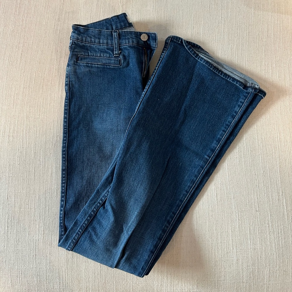 Madewell Dark Blue Wide Leg Jeans